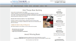 Desktop Screenshot of nickthorpeboatbuilding.com